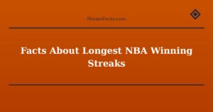 Facts About Longest NBA Winning Streaks