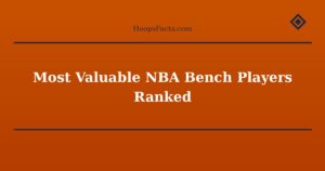 Most Valuable NBA Bench Players Ranked