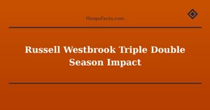 Russell Westbrook Triple Double Season Impact