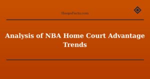Analysis of NBA Home Court Advantage Trends